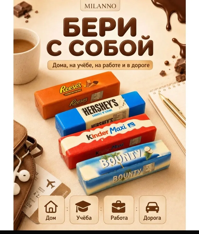 Сквиш антистресс Butter шоколад в ассортиментах — фото 1