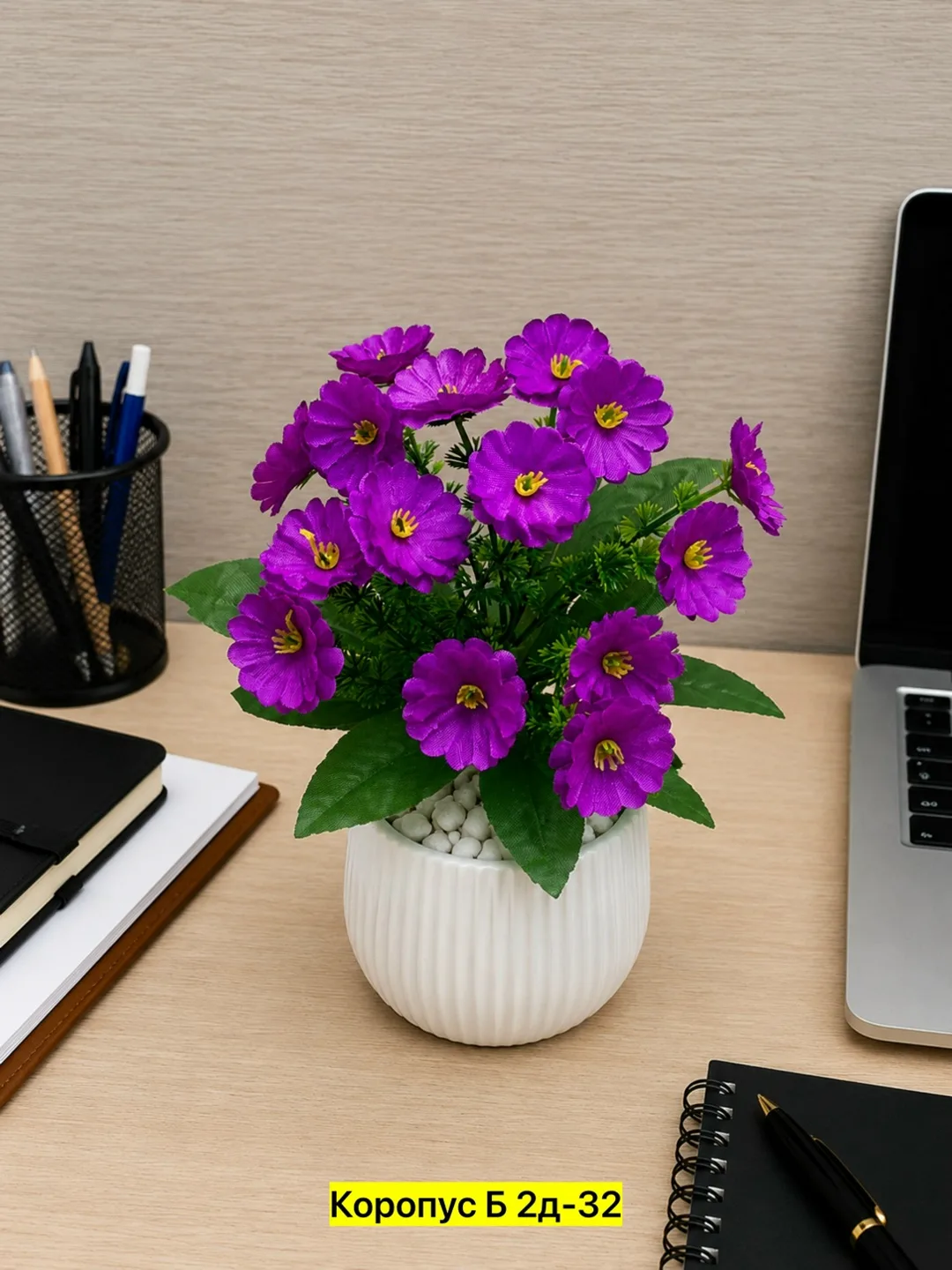 Набор из 100 искусственных цветов из ткани — фото 3