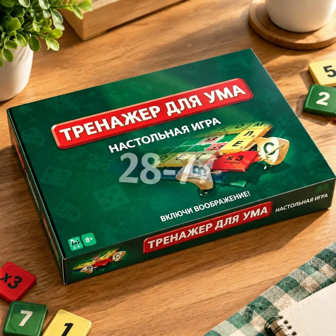 Тренажер для ума настольная игра, обучающие игры для детей ей, игра в слова — фото 7