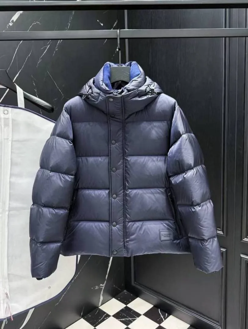 Burberry мужской пуховик синий — фото 5