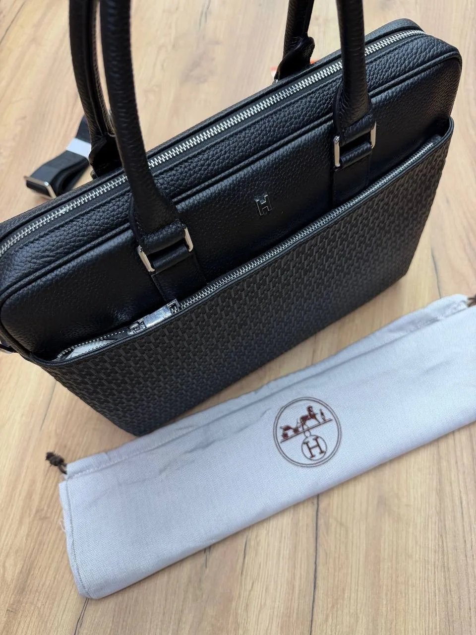 Сумка HERMES, кожа — фото 7