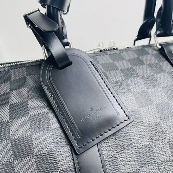 Дорожная сумка Louis Vuitton Keepall 55 в графитовом Damier — фото 9