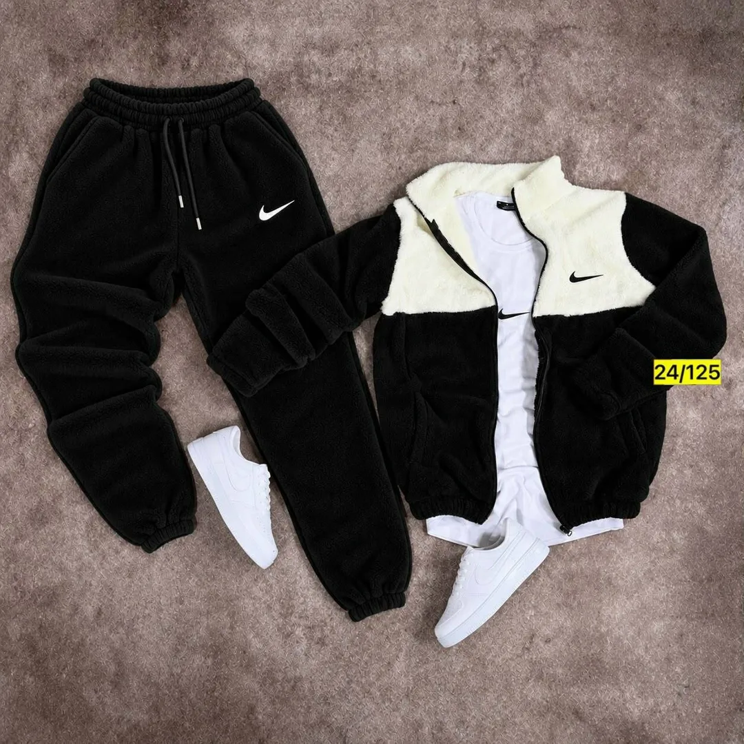 Костюм мужской из двухстороннего флиса Чёрный — фото 2