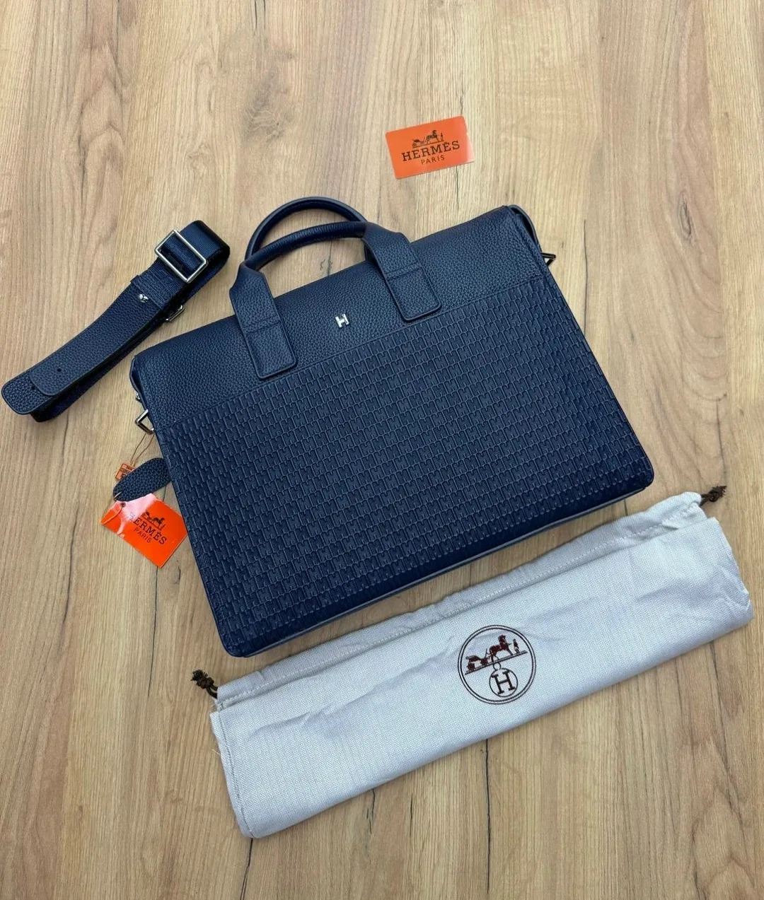 Сумка HERMES, кожа — фото 2