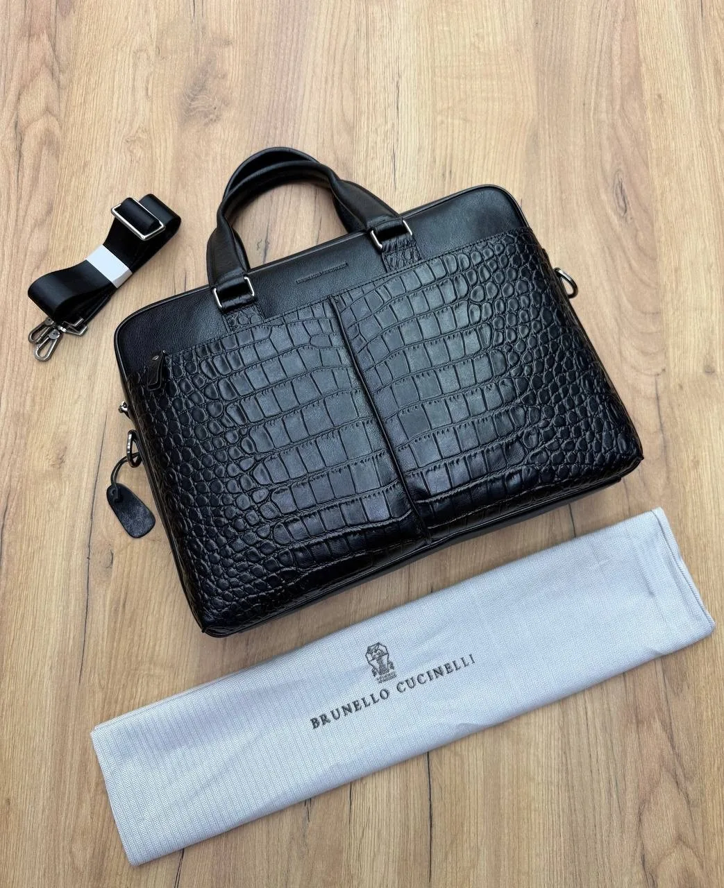 Сумка Brunello Coccinelle Мужской портфель, кожа — фото 1