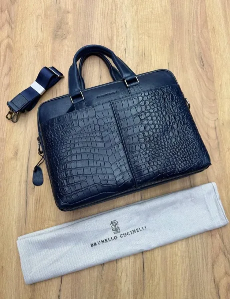 Сумка Brunello Coccinelle Мужской портфель, кожа — фото 3