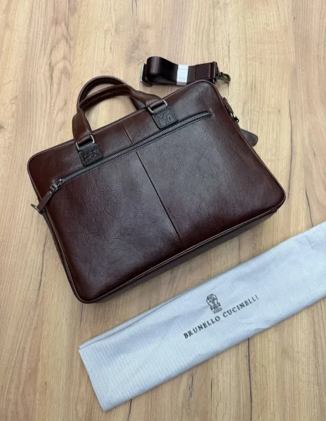 Сумка Brunello Coccinelle Мужской портфель, кожа — фото 5