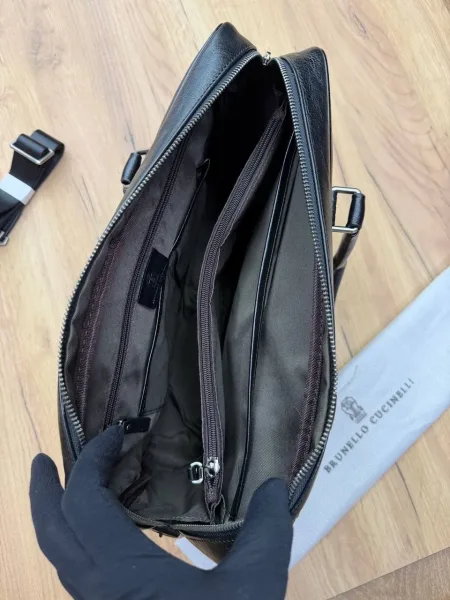 Сумка Brunello Coccinelle Мужской портфель, кожа — фото 9