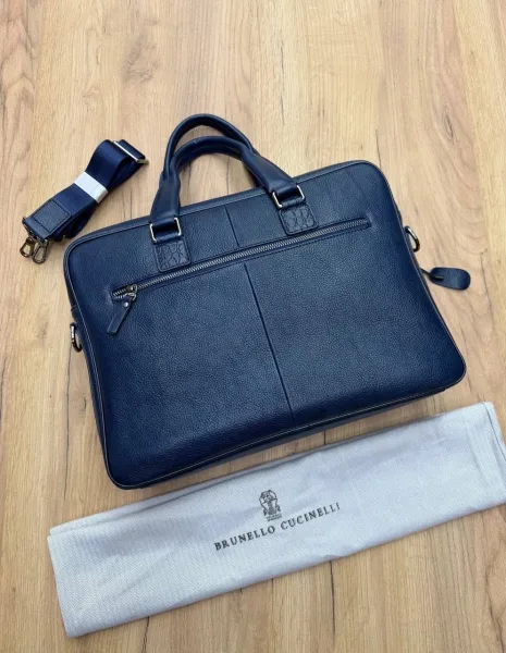 Сумка Brunello Coccinelle Мужской портфель, кожа — фото 13