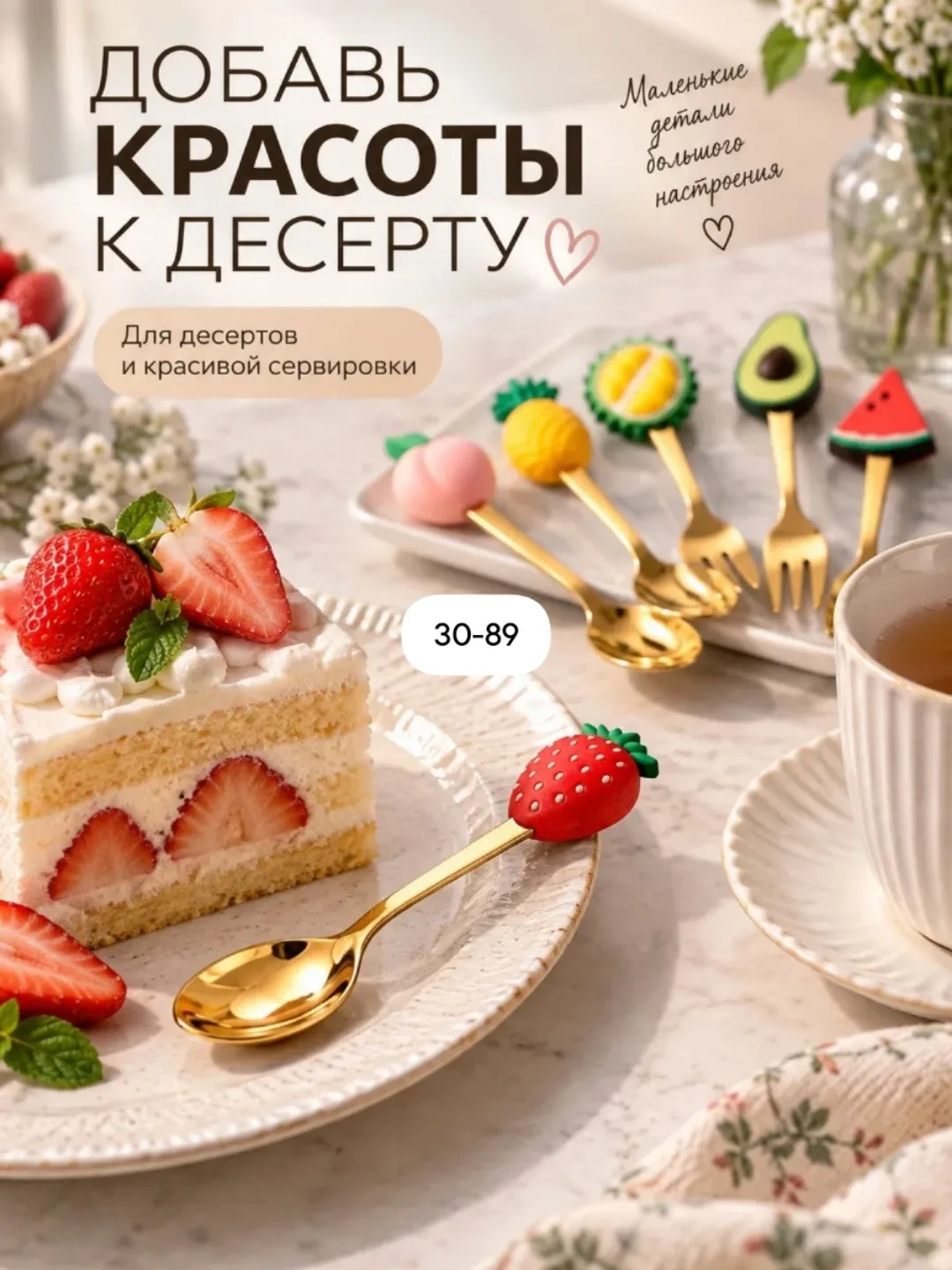 Подарочный набор столовых приборов Золотой — фото 2