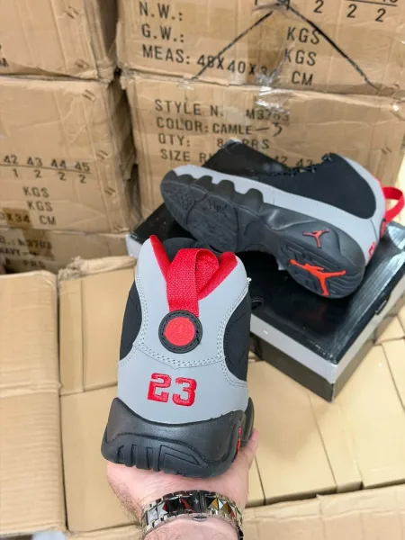 Кроссовки NIKE AIR JORDAN 9 RETRO BRED, кожа — фото 6