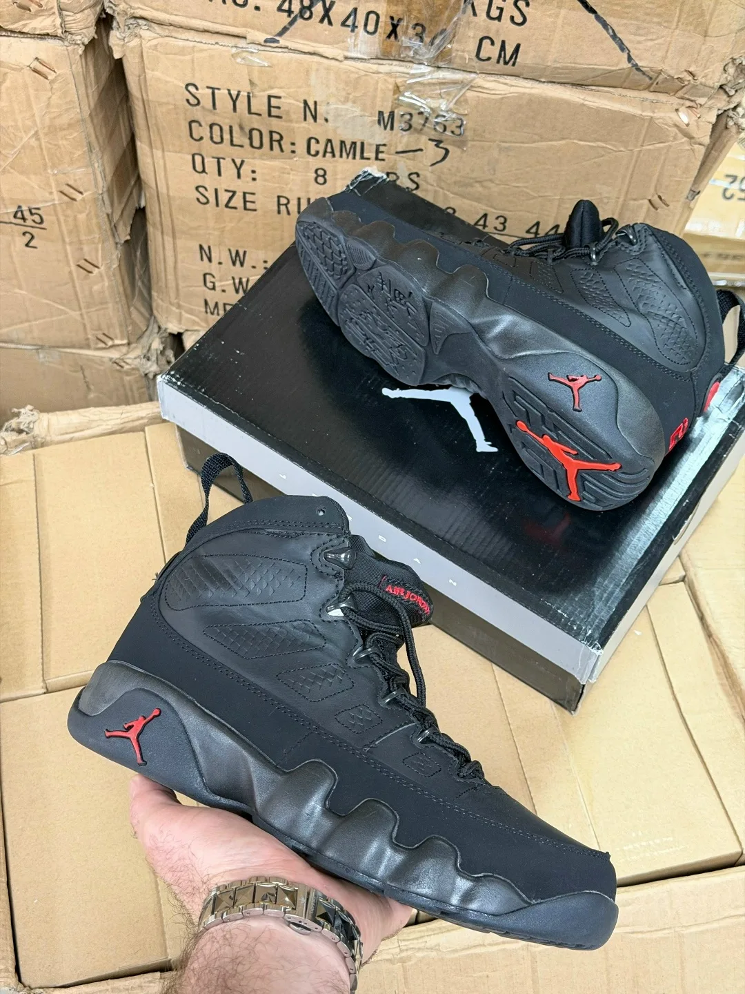 Кроссовки NIKE AIR JORDAN 9 RETRO BRED Демисезонн — фото 2
