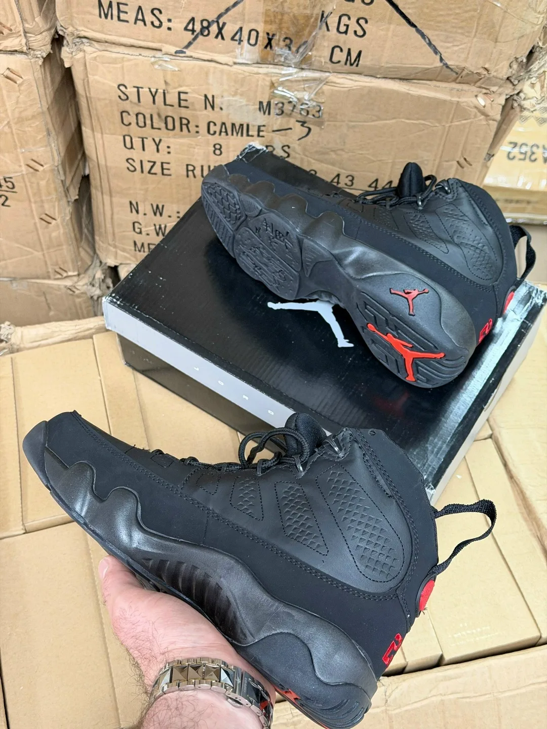 Кроссовки NIKE AIR JORDAN 9 RETRO BRED Демисезонн — фото 3