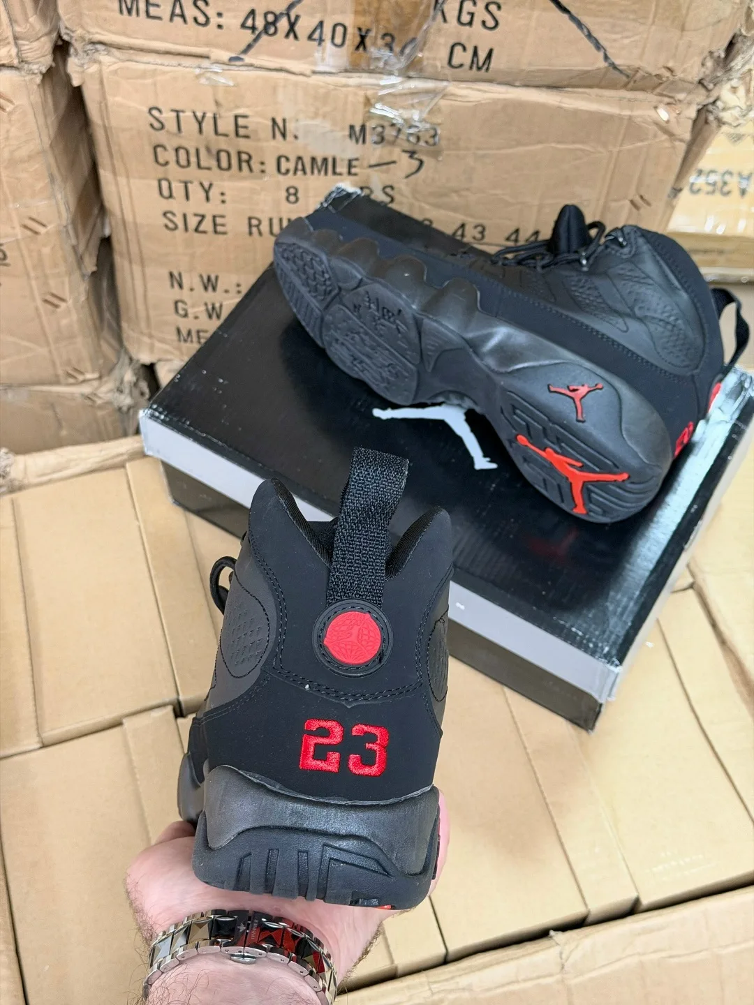Кроссовки NIKE AIR JORDAN 9 RETRO BRED Демисезонн — фото 4