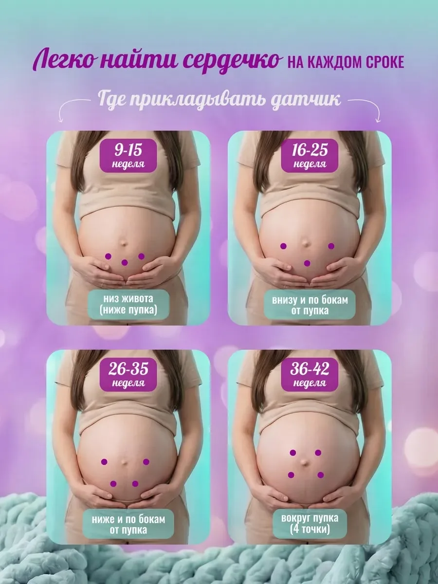 Массажер Фетальный допплер для беременных домашний — фото 8