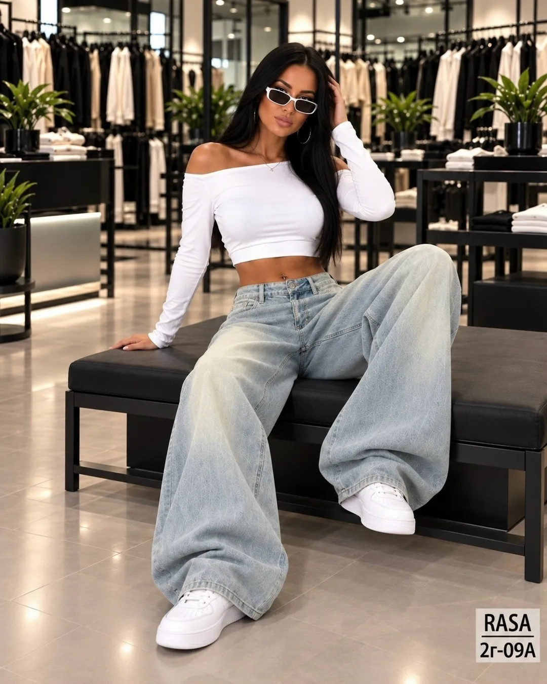 Свободный фасон BAGGY, удобная посадка, стильные джинсы для повседневного образа — фото 8