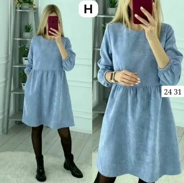 Платье из вельвета — фото 1