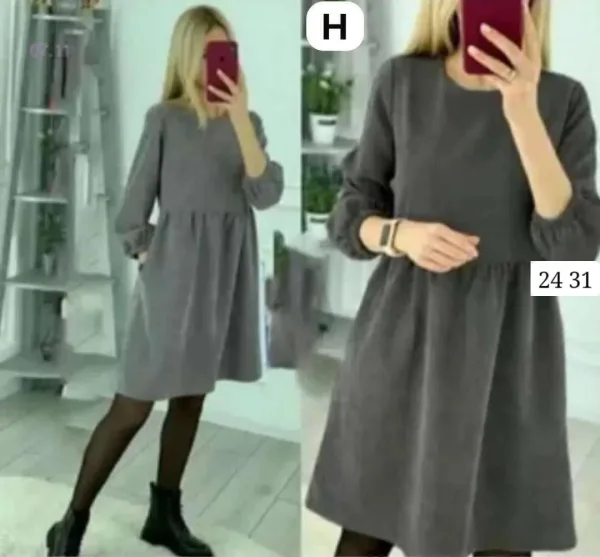 Платье из вельвета — фото 2