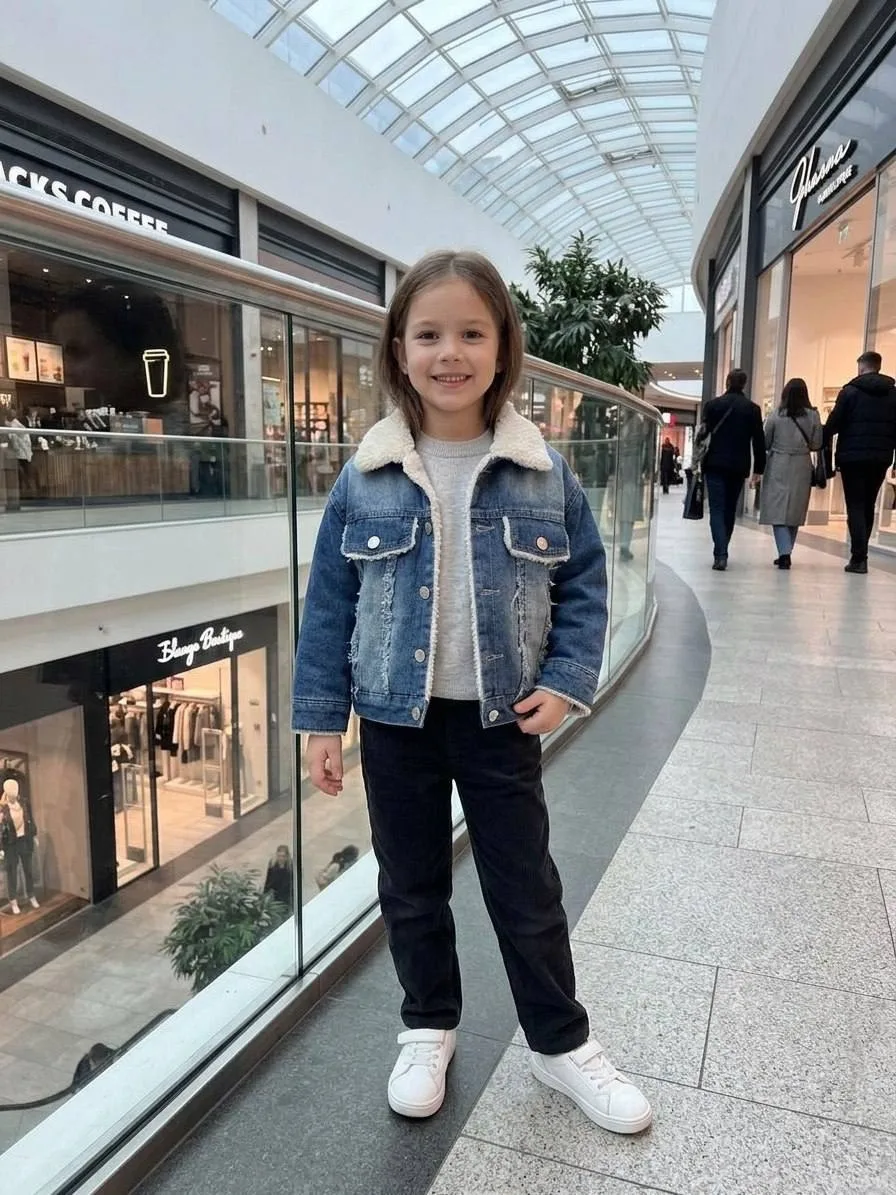 Куртка, джинс Бежевый — фото 2