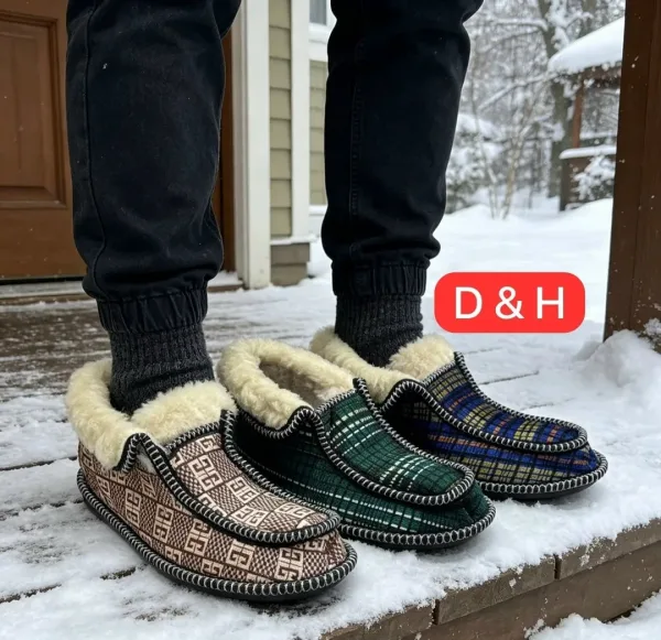 Мужские зимние тапки в коробке — фото 2