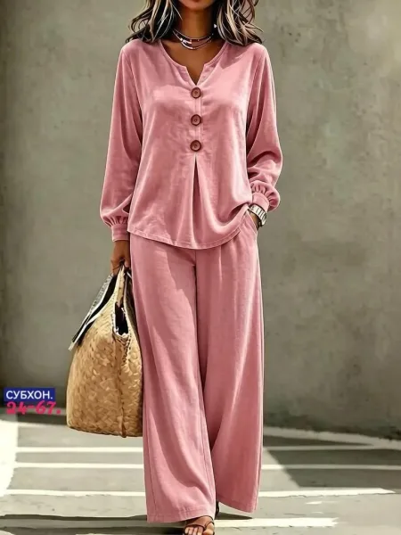Костюм двойка велюровый — фото 1