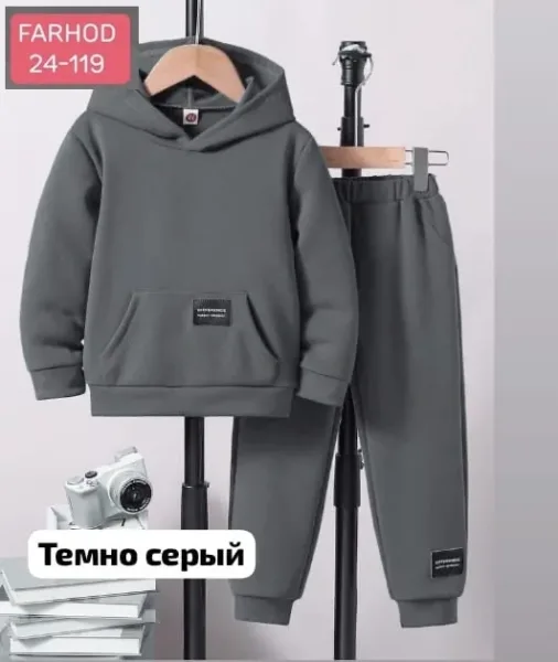 Двухкомпонентный детский костюм из ткани на флисе — фото 7