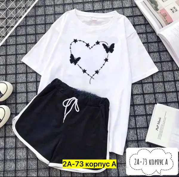 Костюм из хлопка трикотаж хлопок — фото 3