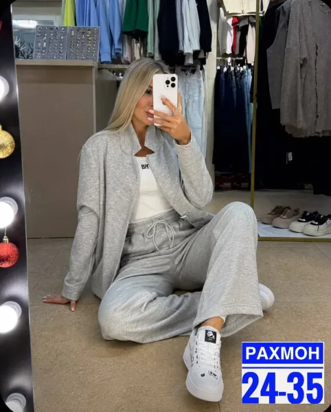 Костюм-двойка из тёплого флиса тёплый флис — фото 4