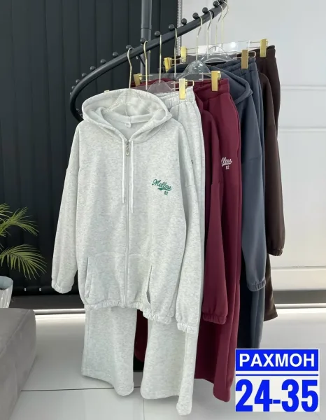 Стильный и уютный флисовый костюм — фото 9
