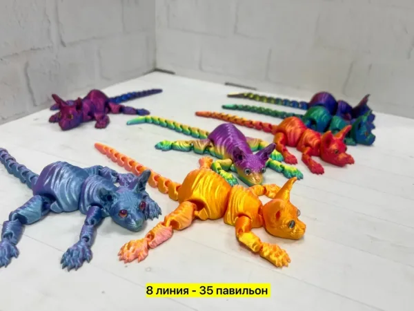 Игрушка в виде 3D-кошки сфинкс из пластика — фото 1