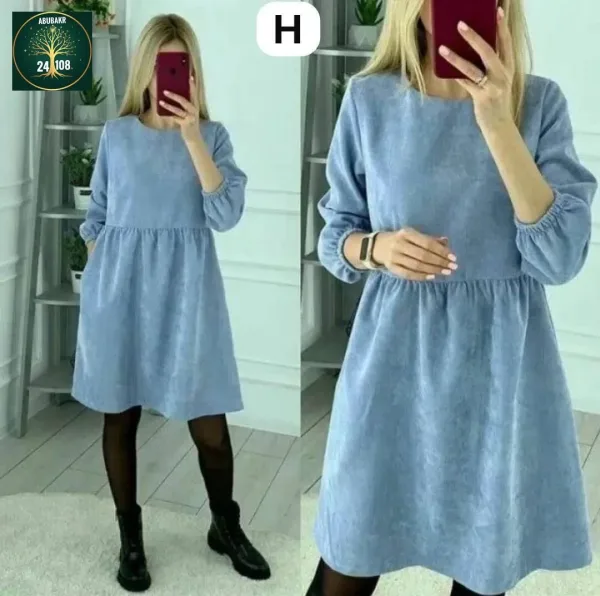 Платье вельвет — фото 3