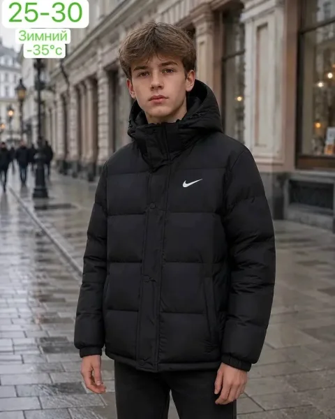 Зимняя куртка с подкладкой из флиса и утеплителем — фото 1