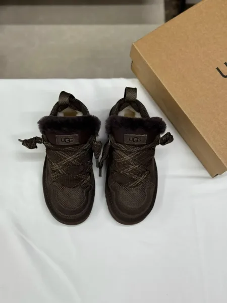 Ботинки женские из натуральной замши и меха — фото 11