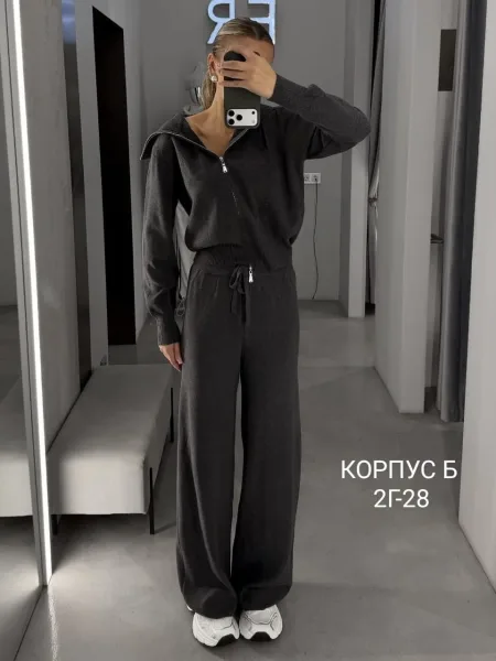 Костюм трикотажный, кофта и штаны алладинка — фото 13