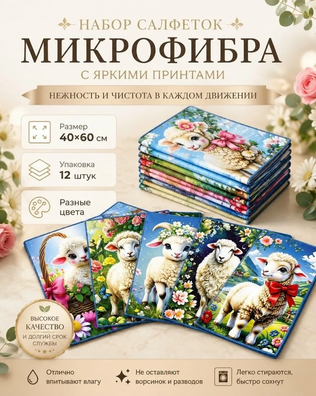 Салфетки микрофибра 40× — фото 2