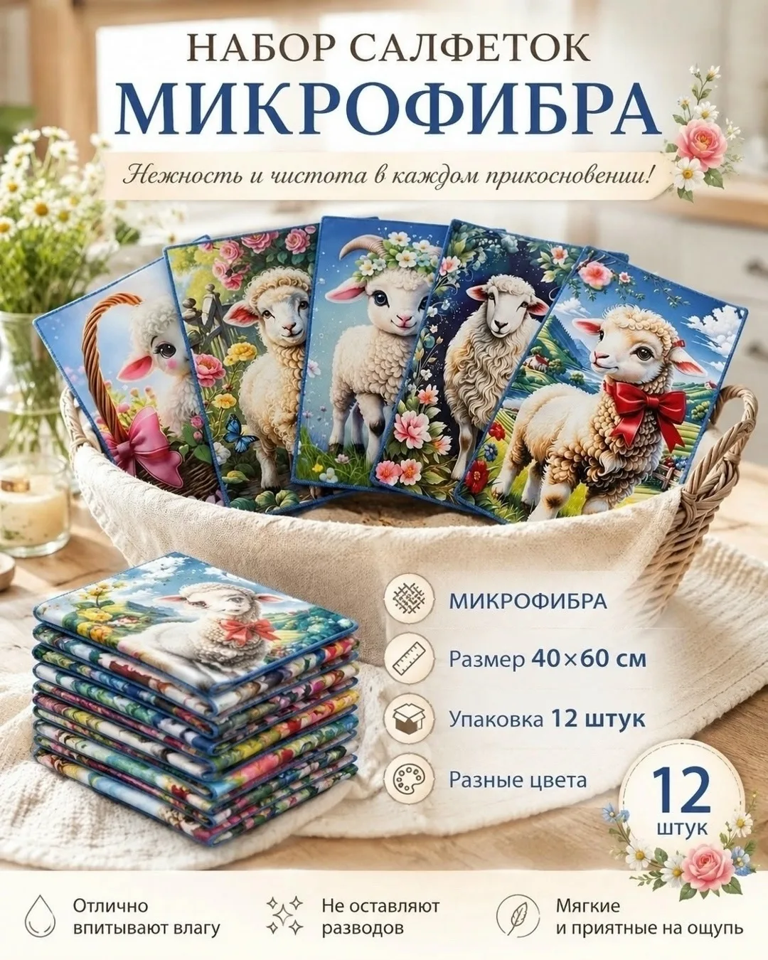 Салфетки микрофибра 40× — фото 6