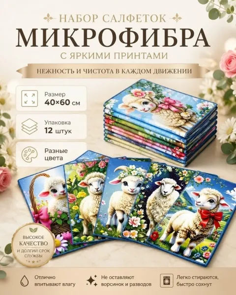 Салфетки микрофибра 40× — фото 2