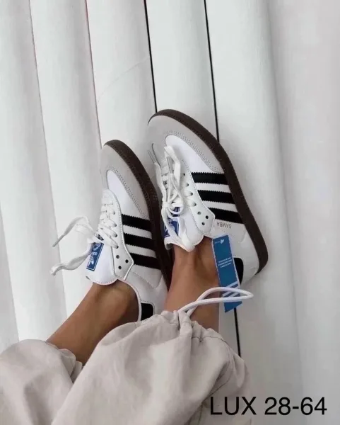 Классические кеды Adidas Samba премиум-качества — фото 6
