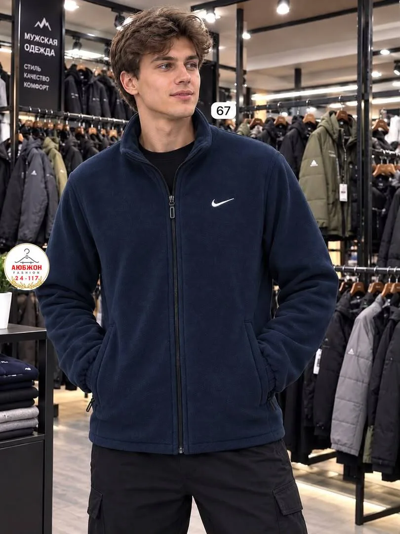 Флисовая куртка Nike с меховой подкладкой — фото 3