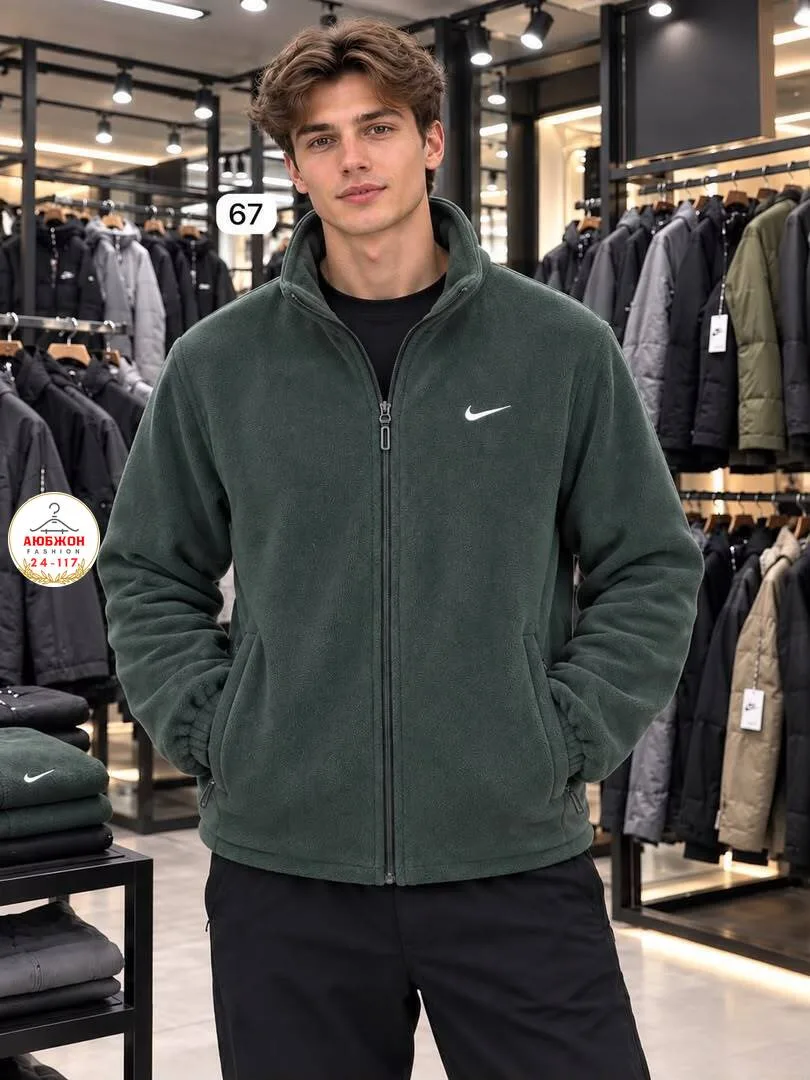 Флисовая куртка Nike с меховой подкладкой — фото 5
