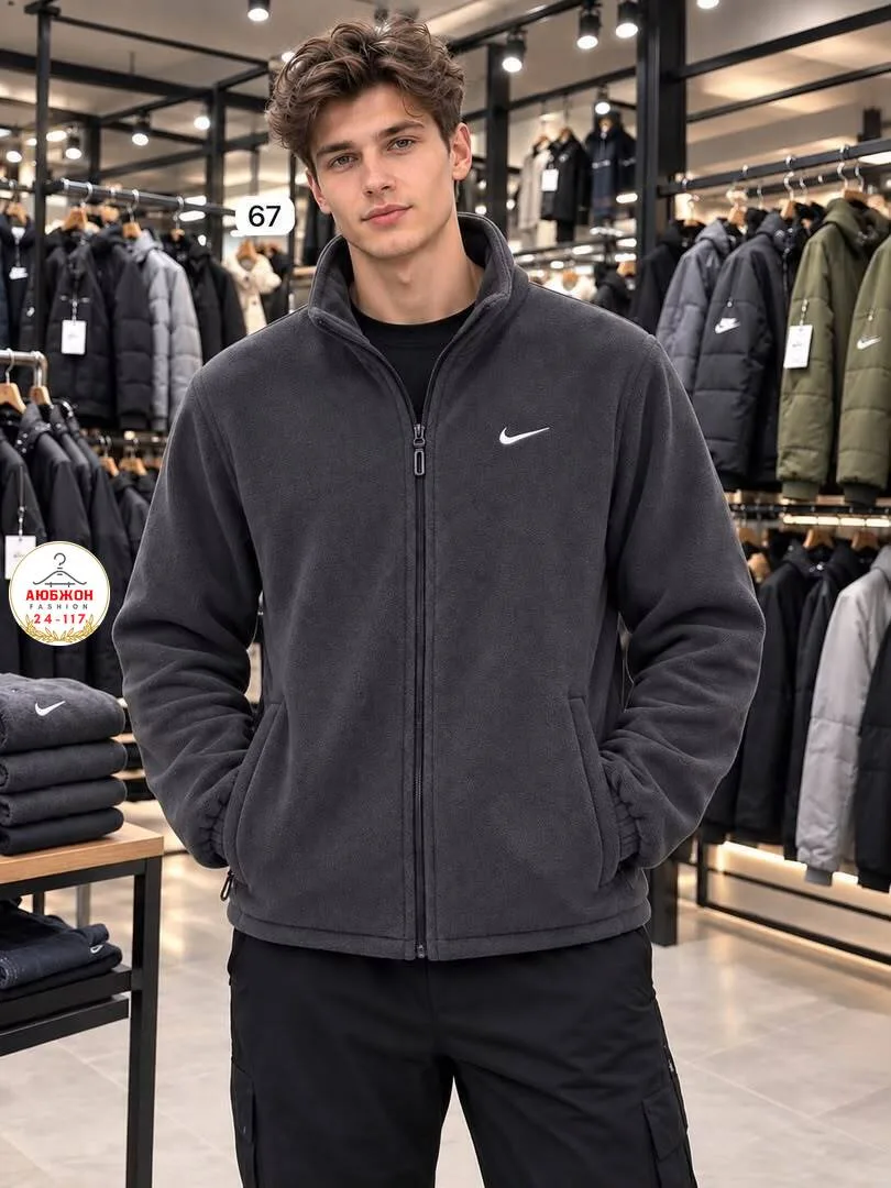 Флисовая куртка Nike с меховой подкладкой — фото 8
