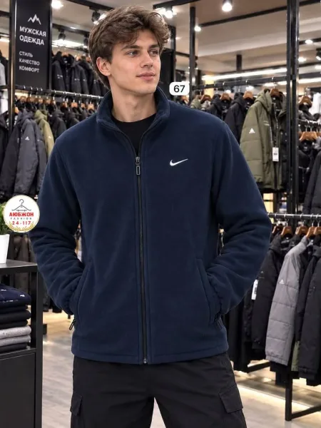 Флисовая куртка Nike с меховой подкладкой — фото 3