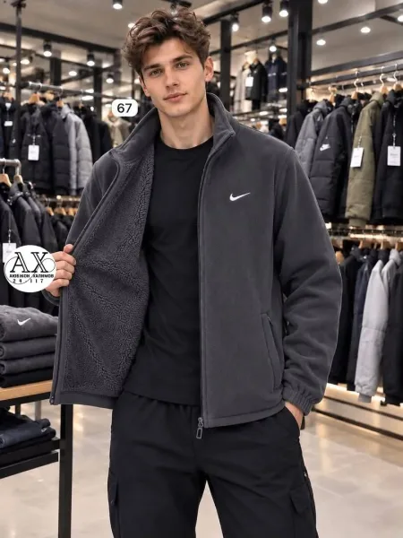 Флисовая куртка Nike с меховой подкладкой — фото 6