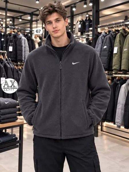 Флисовая куртка Nike с меховой подкладкой — фото 8