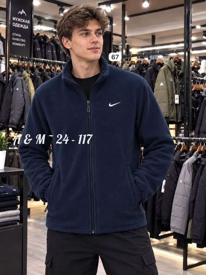 Флисовая куртка с мехом Nike — фото 3