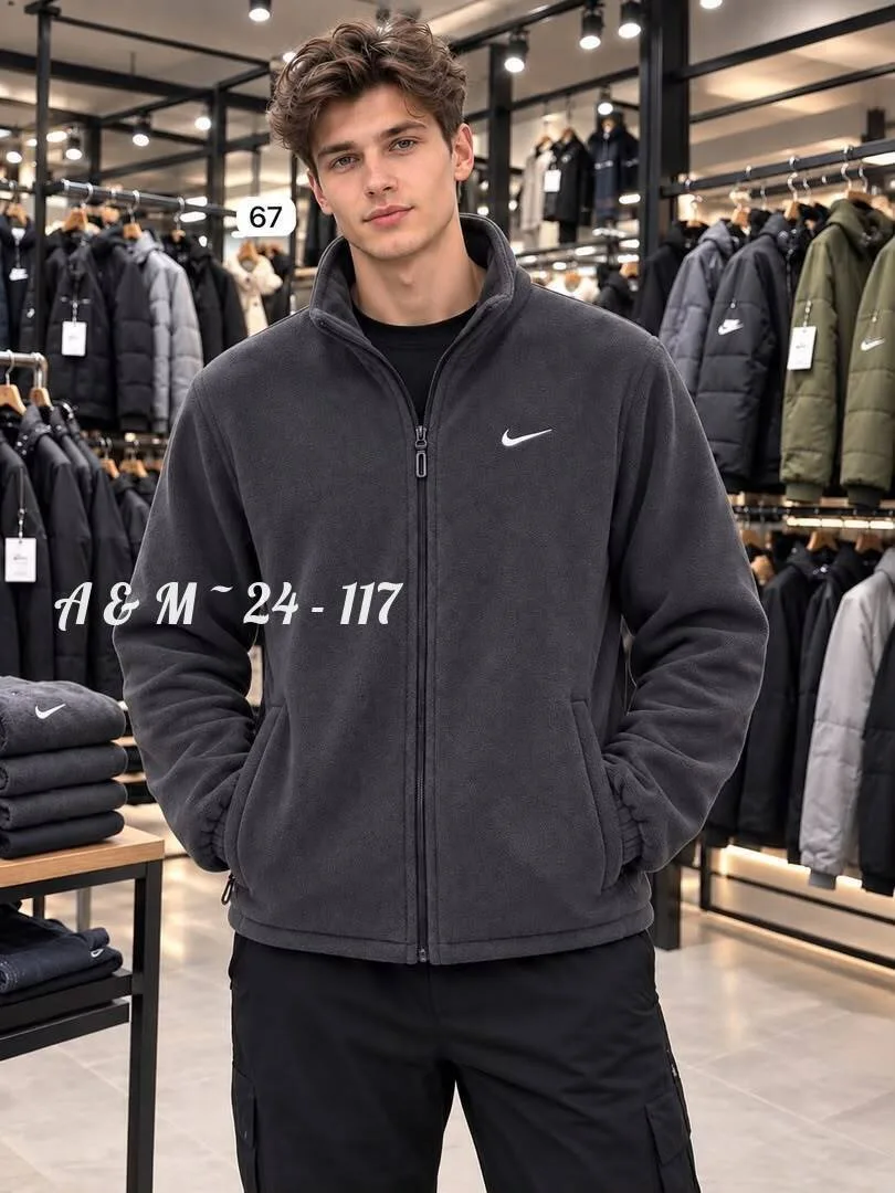 Флисовая куртка с мехом Nike — фото 8
