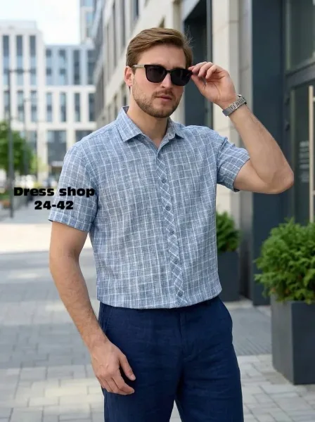 Рубашка из натурального хлопка — фото 4