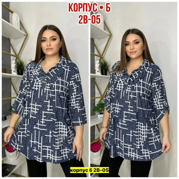 Блузка из ткани maxclo — фото 16