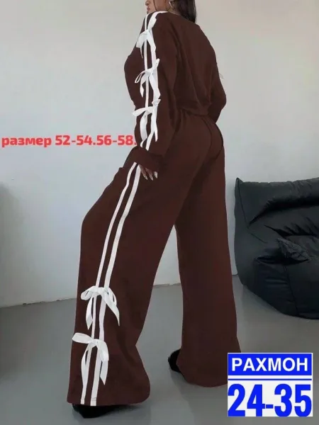 Костюм двойка из ткани двухнитка — фото 10