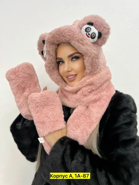 Шапка детская из хлопка — фото 15